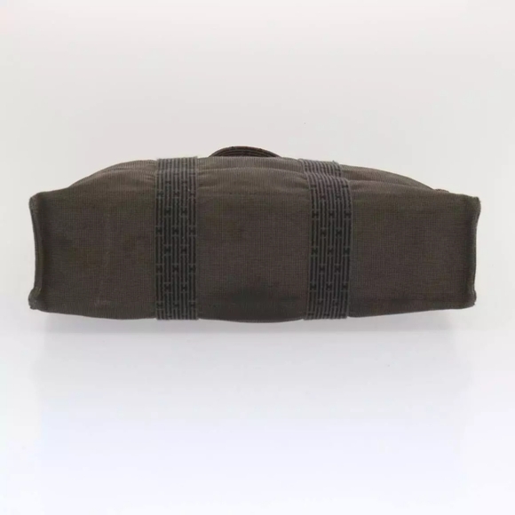 HERMES Her Line MM Tote Bag Canvas Gray - Picture 4 of 15